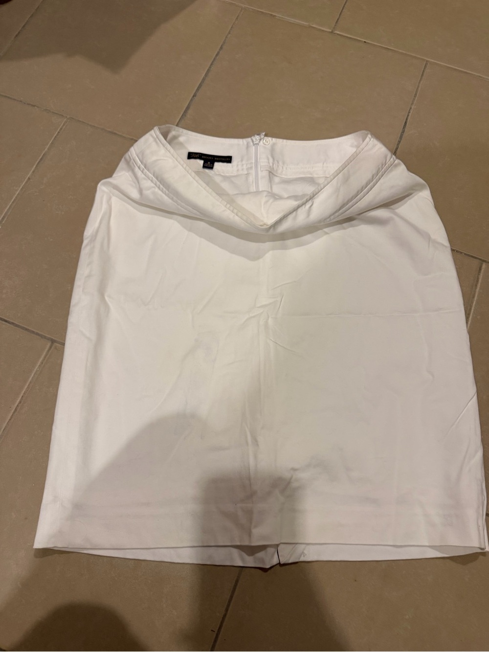 Women's Straight White Skirt - Brooks Brothers